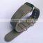 Military Gray Canvas Zulu Watch Band