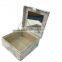 Square cosmetic box with a mirror