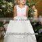 lovely white with pink sash flowergirl dresses girls dresses 1009