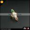 2016 Wholesale Design Fashion Boho Natural Stone 18k Gold Color Ring Jewelry