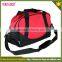 Out door use shoulder bags polyester duffel style travel gym sport bag with shoe compartment