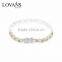 925 Sterling Silver Yellow CZ Infinity Heart Bracelet Wholesale BR005