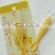 FDA Safety silicone rubber baby spoon with ABS handle