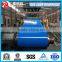 SPCC , color coated cold rolled steel coils with blue color and yellow made in China