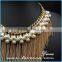 Italy designs wholesale women exaggerate rose gold necklaces collar chain