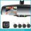 AK2-035LAP4 auto dimming rearview mirror parking radar detector and automatically backup camera display