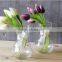 Zibo glasslucky hotsale small clear glass vase wholesale glass vases for decoration
