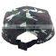 Custom Embroidered Patch Flat Brim Army Running Cap With Two Metal Eyelets