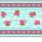 Newest transparent printed flowers all-in-one vinyl table cloth piece/roll