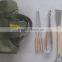 7-piece BBQ Grill Tools Set With Wooden Handen in Oxford Bag