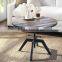 American antique round wood coffee tables