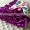 2016 New Series 100% polyester ruffle edge crib blanket for baby girl BB160322S-2