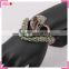 Bangles and bracelet jewelry for party, snake shaped gemstone bangle