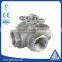 npt internal thread type stainless steel 304/316 three way ball valve
