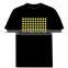 sound activated light sensor t shirt/light t-shirt