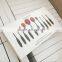 Black Oval brush set 10pcs Foundation Makeup Brush Sets Powder Blusher Toothbrush Curve Cosmetic Linear Brush