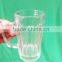 425 ml glass water cups with handle