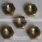  china factory brass threaded round nuts