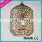 Wholesale Industrial Vintage Hand Blown Round Glass Lamp Shade With Antique Metal Wire