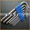 Chuanghe sales double colors l type of allen key set wrench