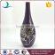 Electroplated sliver flower design outdoor decorative vases