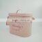 Oval Metal Enamel Laundry Powder Bin Storage Tin Storing Washing Powder or Tablets