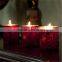 natural wood candle holders