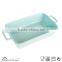 Ceramic Square Embossed blue bakeware