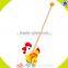 Wholesale cute design wooden children stroller toy hottest baby wooden children stroller toy W05A008