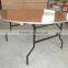 plywood ALU edge banquet folding round dining table with USA leg