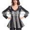 2014 New Arrival Ladies'Long Sleeve Blazer / Jacket with Flare Hem