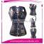 Fashion Women's PVC Leather Lace-Up Corset Gothic Bustier For Sale