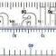 Kearing Aviation Supplies Flexible Plastic NM Scale Ruler for Pilot Flight Training #KNM-6