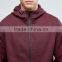 2017 Xinlan Manufacturer High Quality New Design Autumn Durable 100% Cotton Burgundy Running Casual Men Jacket