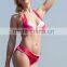 2015 Summer New Arrival Low Waist Sexy Backless Striped Strip With Padding With Veil beach swimsuit