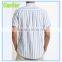 Striped buttom-down cotton shirts for men