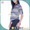 Woman Latest Fancy Printing Long Sleeves Wholesale Shirts Curved Hem Shirts