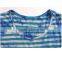 Young Girls Popular Good Sale Short Sleeve Splash-ink Colorful Striped Dress Shirt