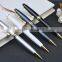 high quality laser Logo heavy ballpoint twist business metal pen box gift set