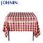 Wholesale high quality polyester material checkered table cloth