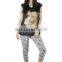 newest Spring/Autumn fashion Black women shirt with Tiger Print