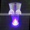 200.300.400ml OEM led blinking glass led glass light up cup