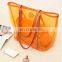Fashion Woman Sweet Handbag Transparent Beach Bag Shoulder Bags 6 Colors