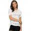 Round hollow out neck chiffon tops , china import clothes