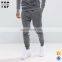 Wholesale acid wash elasticated waistband top design mens slim fit tracksuit