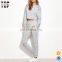 New design track suit crop top with drawstring waist pants blank tracksuit wholesale