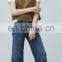 2016 Baiyimo Crop Style Side Pockets Women Denim Jeans Pants Bulk Wholesale