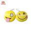 Hot sale custom cheap cute smiley poo plush emoji keychain