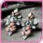 2017 New Retro flower female alloy earrings for women