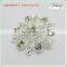 XSXZ698133-1High Quality wholesale fashion crystal silver snowflake brooch ornament